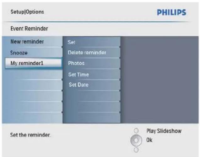 PHILIPS SPF2107 - У головному меню виберіть [Setup] і для підтвердження натисніть OK. - 3