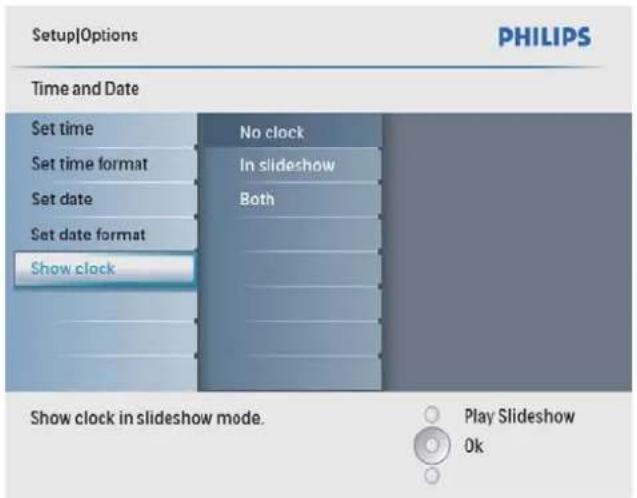 PHILIPS SPF2107 - Відображення годинника - 3