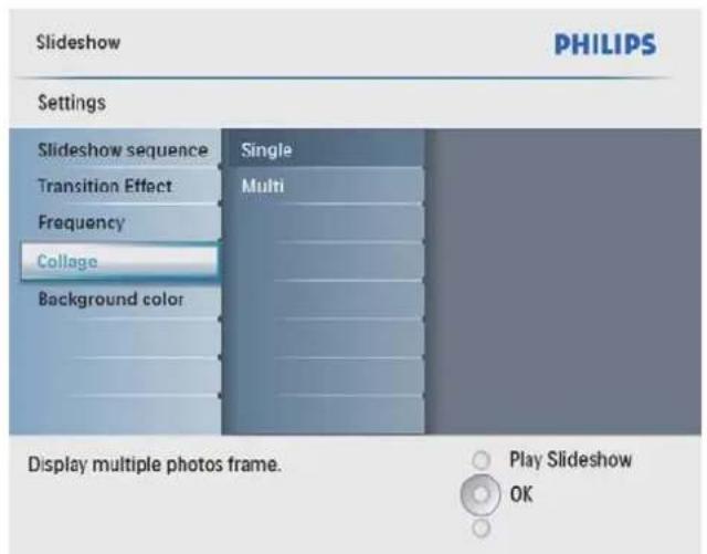 PHILIPS SPF2107 - Відтворення колажу фотографій - 2