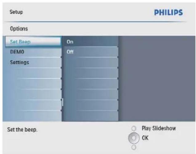 PHILIPS SPF2107 - Налаштування звуку кноп - 2