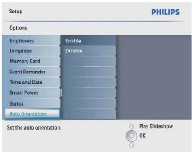 PHILIPS SPF2107 - Встановлення автоматичної орієнтації - 2