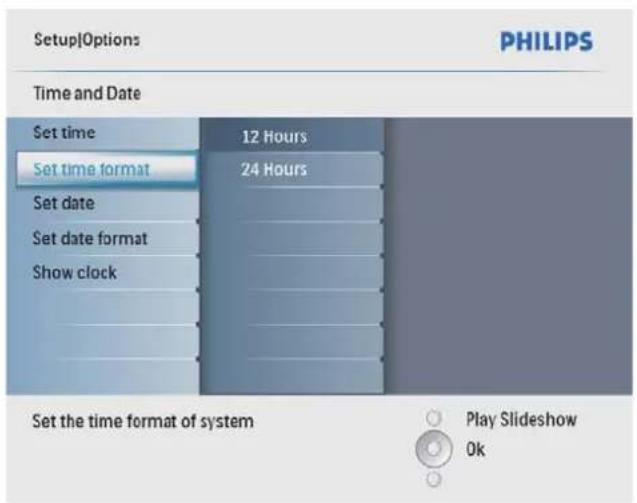 PHILIPS SPF2107 - Налаштування часу і дати - 7
