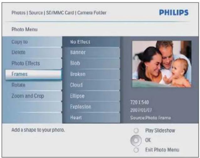 PHILIPS SPF2107 - Вибір фоторамки - 1