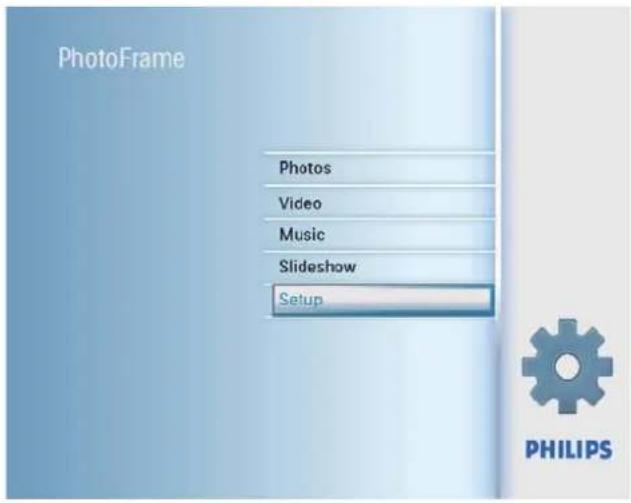 PHILIPS SPF2107 - Вибір мови екранного - 1