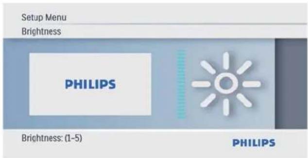 PHILIPS SPF1017 - Réglage de la luminosité de l'écran - 3