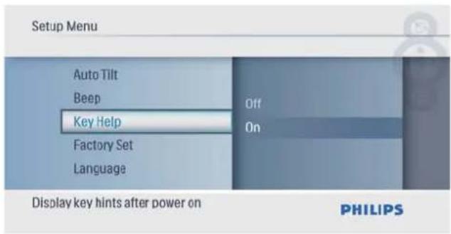 PHILIPS SPF1017 - Affi chage des astuces au démarrage - 2