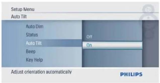 PHILIPS SPF1017 - Réglage de l'orientation automatique - 3