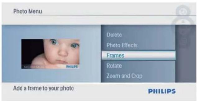 PHILIPS SPF1017 - Sélection d'un cadre photo - 1