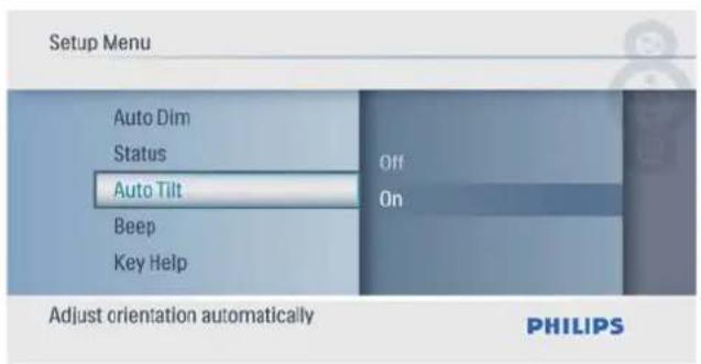 PHILIPS SPF1017 - Réglage de l'orientation automatique - 2