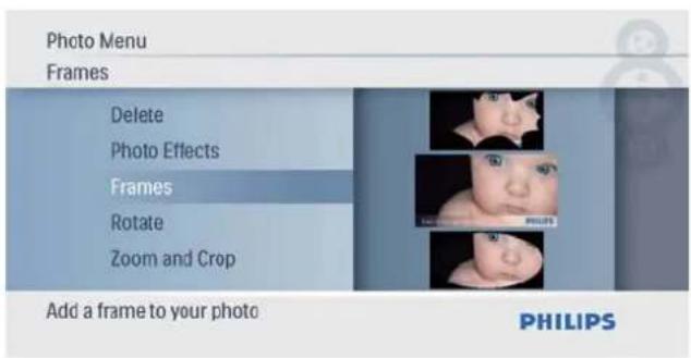 PHILIPS SPF1017 - Sélection d'un cadre photo - 2