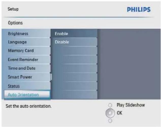 PHILIPS SPF4208 - Réglage de l'orientation automatique - 2
