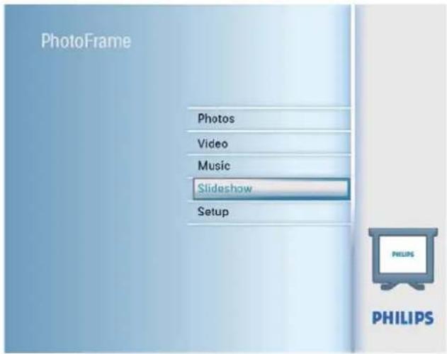 PHILIPS SPF4208 - Sélection d'une fréquence de diaporama - 1