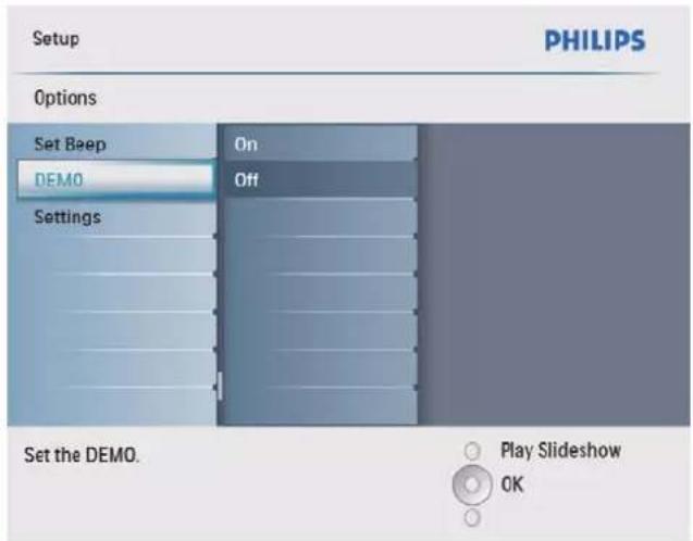 PHILIPS SPF2027 - Activation d'une démo - 2