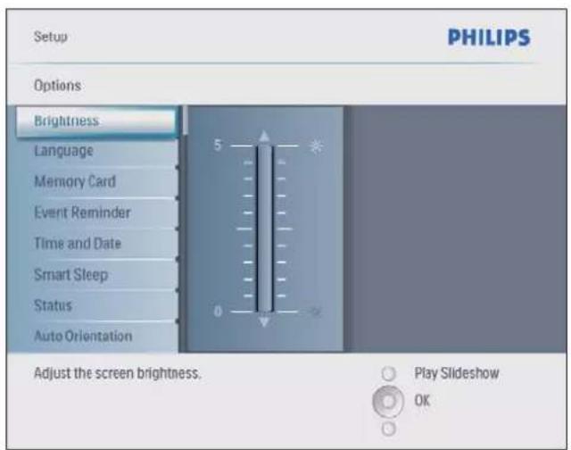 PHILIPS SPF2027 - Réglage de la luminosité de l'écran - 1