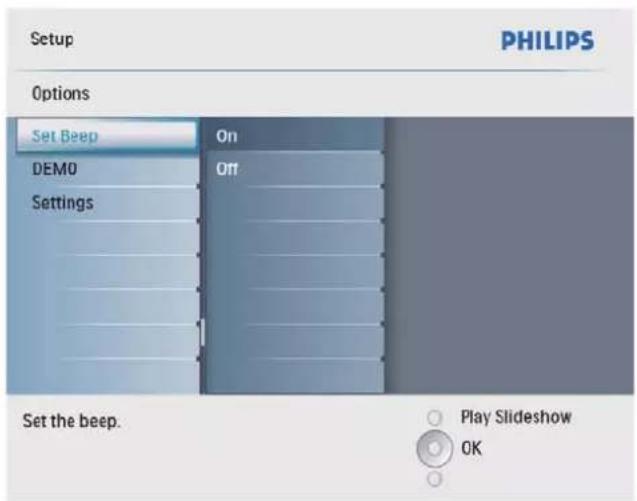 PHILIPS SPF2027 - Réglage de la tonalité des touches - 2
