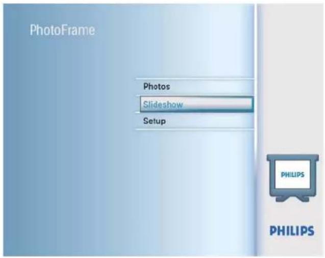 PHILIPS SPF2027 - Sélection d'une fréquence de diaporama - 1