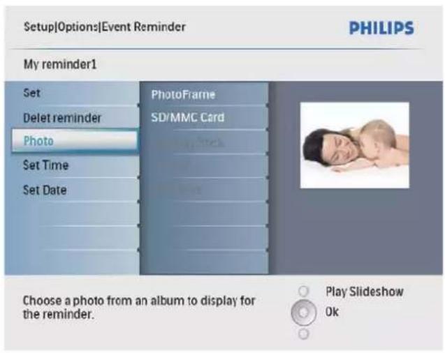 PHILIPS SPF2027 - Selection d'une photo de rappel - 4