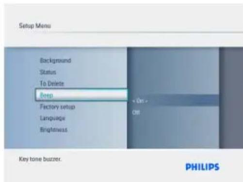 PHILIPS 8FF3FPW - Signal sonore activé/désactivé - 2