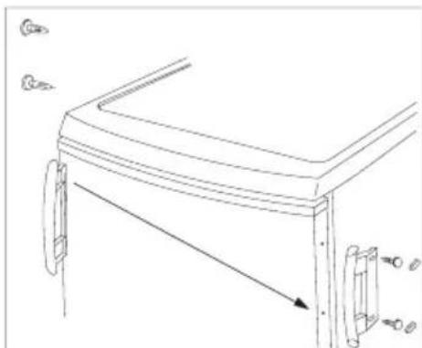 ELECTROLUX EUC19002W - Spreminanje strani odpiranja vrat - 3
