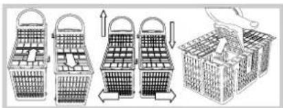 HOTPOINT-ARISTON LFS 115 A IXHA - Lower rack and cutlery basket - 4