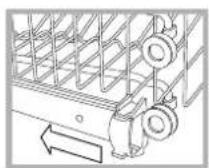 HOTPOINT-ARISTON LFS 115 A IXHA - Regolare l'altezza del cesto superiore - 1