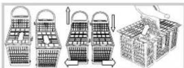 HOTPOINT-ARISTON LFFA+ 8H141 EU - Lower rack and cutlery basket - 8