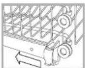 HOTPOINT-ARISTON LFFA+ 8H141 EU - A Es empfehlts sich, die Höhe des Oberkorbes bei LEEREM KORB zu regulieren. - 1
