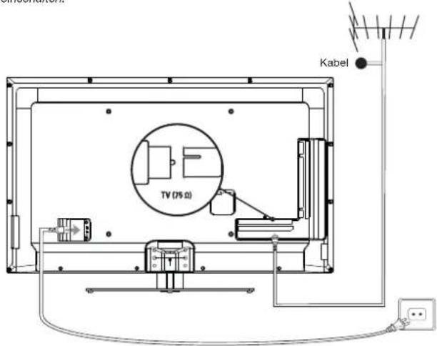 PEAQ PTV551203W - Netz- und Antennenanschluss - 1