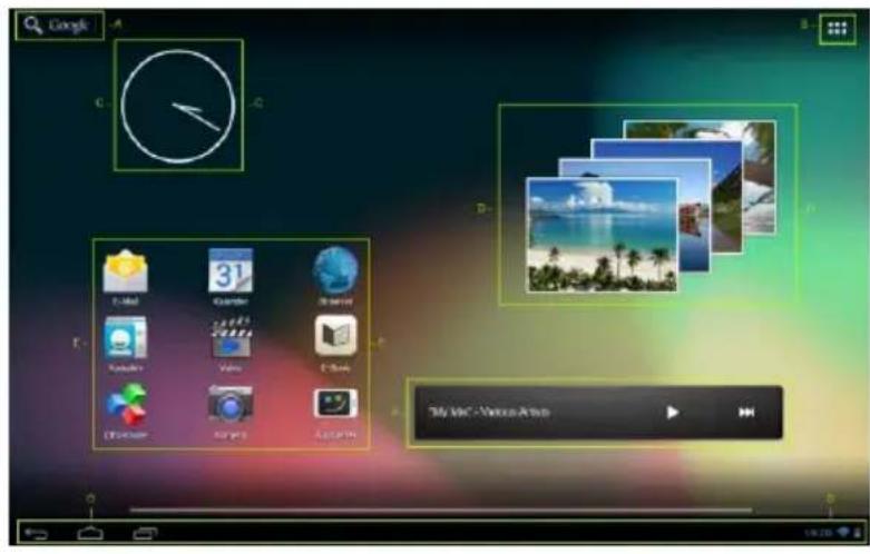 INTENSO TAB 1004 - Vorinstallierte Anwendungen auf dem Startbildschirm - 1