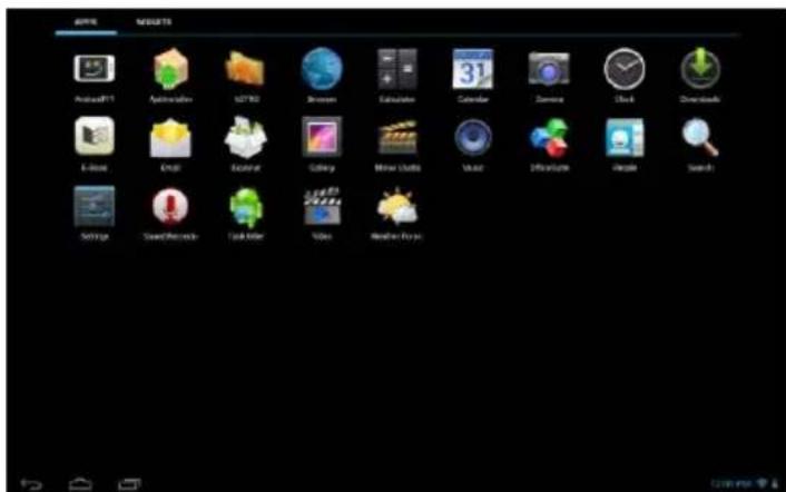 INTENSO TAB 1004 - Applications préinstallées sur l'écran d'accueil - 5