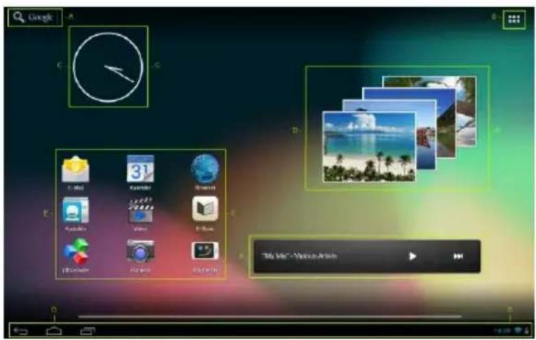INTENSO TAB 1004 - Applicazioni già installate sulla schermata iniziale - 1