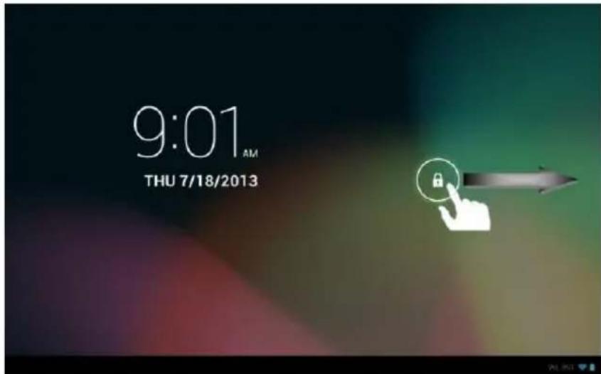 INTENSO TAB 1004 - Unlocking the screen - 1