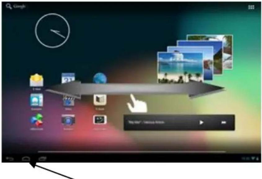 INTENSO TAB 1004 - Utiliser différents écrans d'accueil - 1