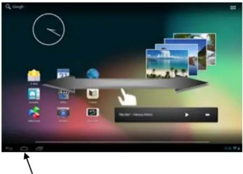 INTENSO TAB 1004 - Using several home screens - 1
