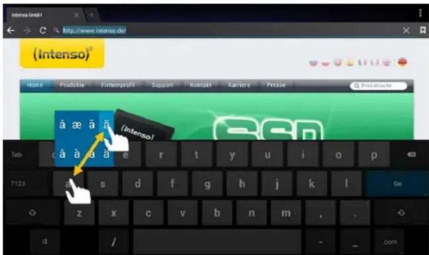 INTENSO TAB 1004 - BBoD cneuaJIbHbIX 3HaKOB - 1