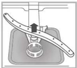 HOTPOINT-ARISTON LTF 11H132 O EU - Limpar os braços aspersores - 2