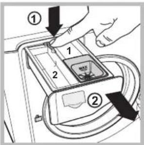 HOTPOINT-ARISTON AQ114D 69D EUA - Reinigung der Waschmittelschublade - 1