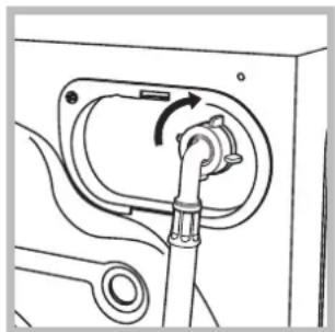 INDESIT IWC 71252 ECO (EU) - Connecting the water inlet hose - 2