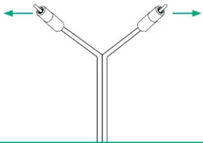 GENELEC 6010A - Splitting the RCA cable - 1