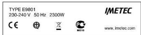IMETEC E9801 - 8