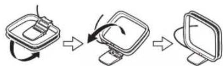 ONKYO CS255 - Connecting the AM Loop Antenna - 1