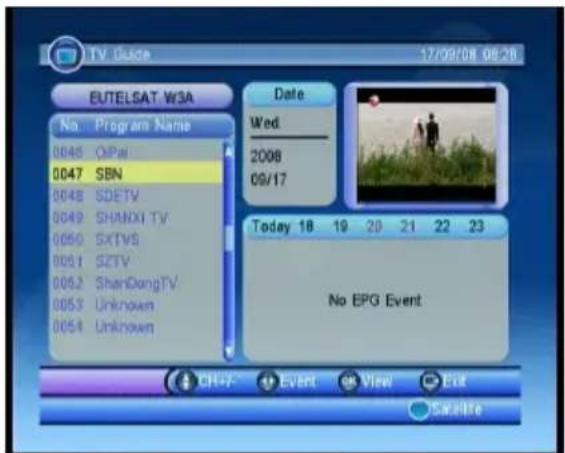 Engel Axil RS0620 - Guide Electronique des Programmes (EPG) - 1