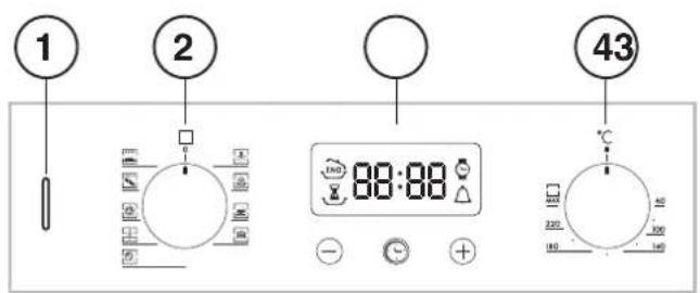 HOTPOINT-ARISTON FH 83 C (BK)HA S - Bedieningspaneel - 1
