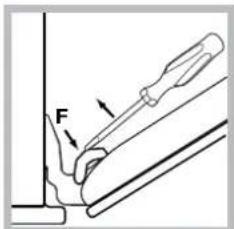 HOTPOINT-ARISTON FH 83 C (BK)HA S - Cleaning the oven door - 3