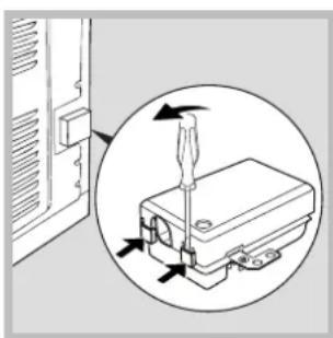 HOTPOINT-ARISTON FH 83 C (BK)HA S - Montaje del cable de alimentacion electrica - 1