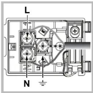 HOTPOINT-ARISTON FH 83 C (BK)HA S - Montaje del cable de alimentacion electrica - 2