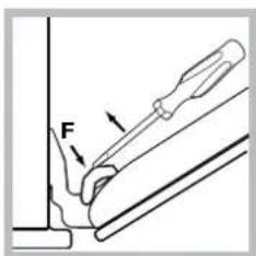HOTPOINT-ARISTON FH 83 C (WH)HA S - Cleaning the oven door - 3