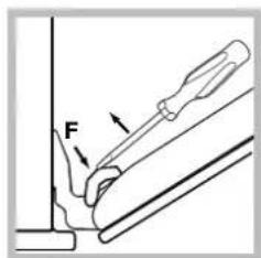 HOTPOINT-ARISTON FH 83 C (WH)HA S - Pulire la porta - 3