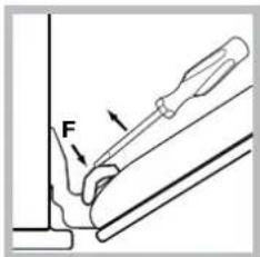 HOTPOINT-ARISTON FH 83 C (WH)HA S - Nettoyage de la porte - 3
