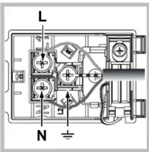 HOTPOINT-ARISTON FH 99 C IXHA S - Montaje del cable de alimentacion electrica - 2